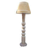 Limed Wood Floor Lamp