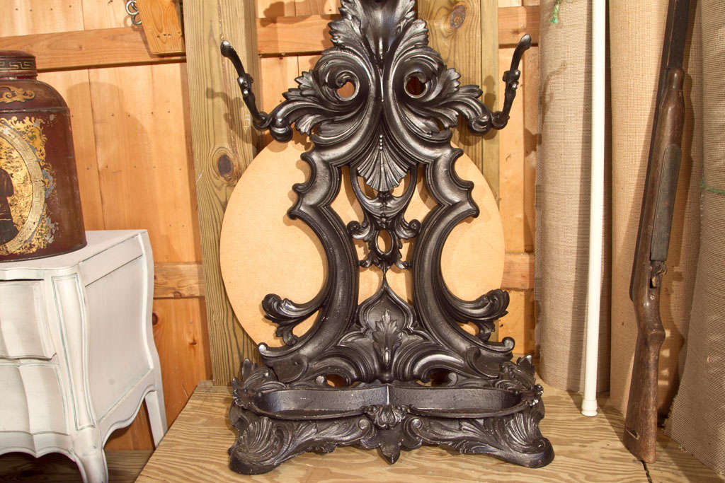 wrought iron hall tree
