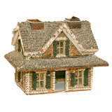 Antique Folk Art Shell House