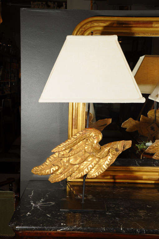 18th Century and Earlier 18th Century Italian Angel Wing Lamps