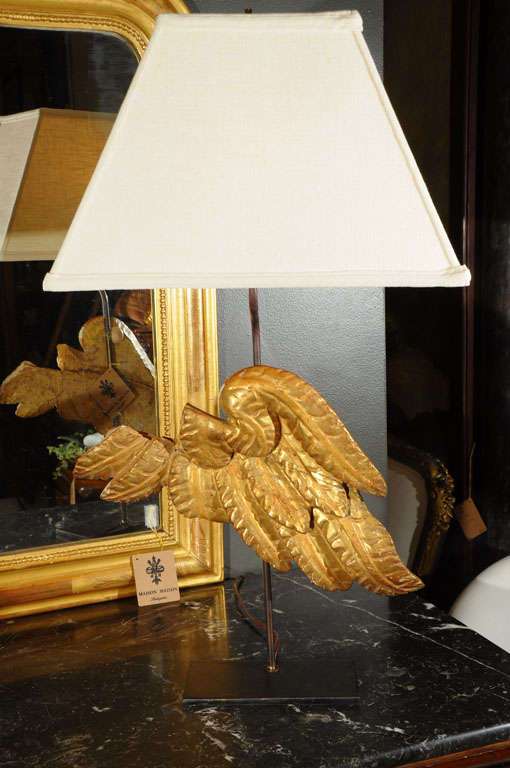 18th Century Italian Angel Wing Lamps 4