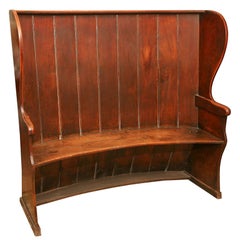 Circa 1780 Elm settle from an English pub