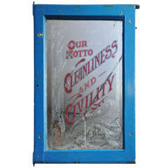 England Fantastic Acid Etched Sign/Mirror