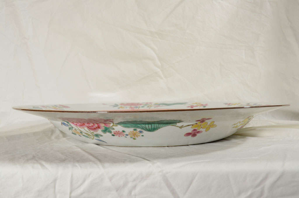 A Large  18th Century Famille Rose Chinese Export Charger 2