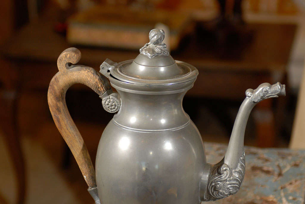18th Century Pewter Coffee Pot  from Brussels 5