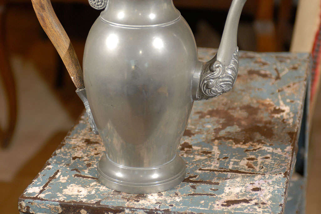 Belgian 18th Century Pewter Coffee Pot  from Brussels