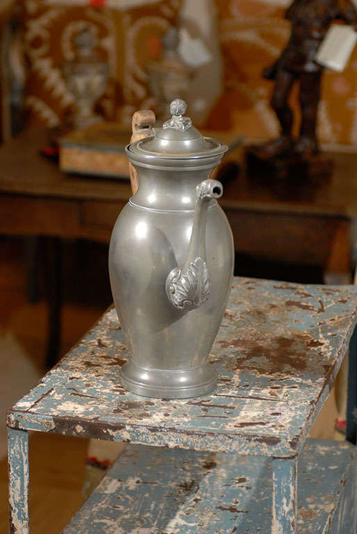 18th Century Pewter Coffee Pot  from Brussels 1