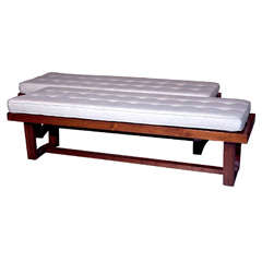 Two Mid Century Modern Benches