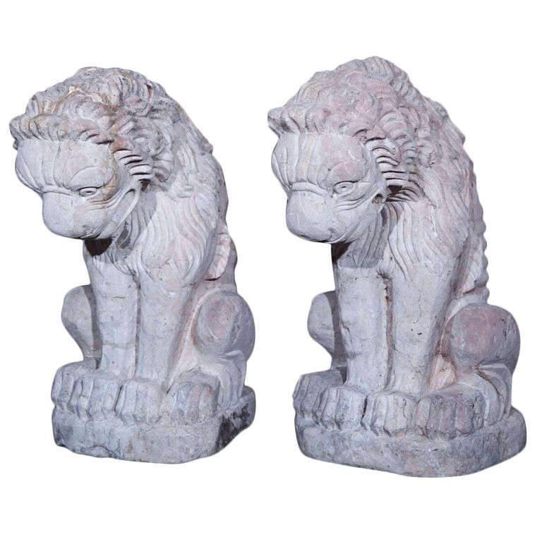 Carved Stone Lions