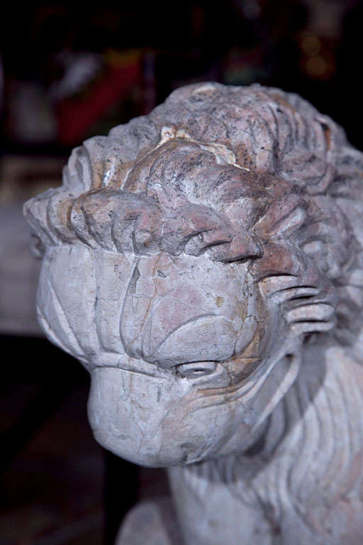 Carved Stone Lions 1