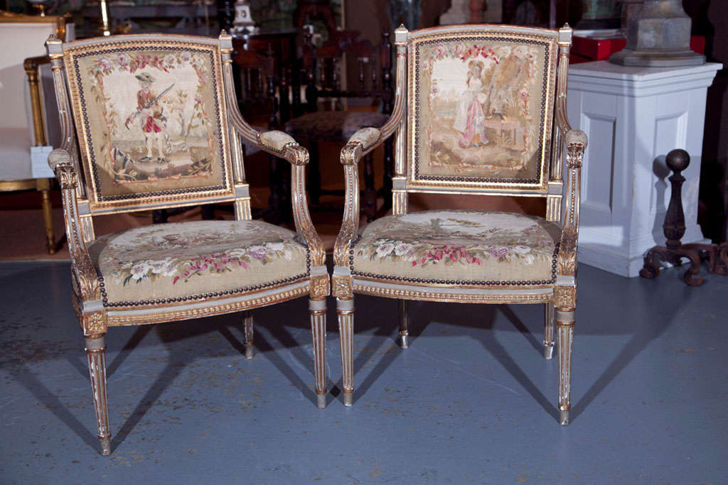 Pair of Louis XVI Fauteuil