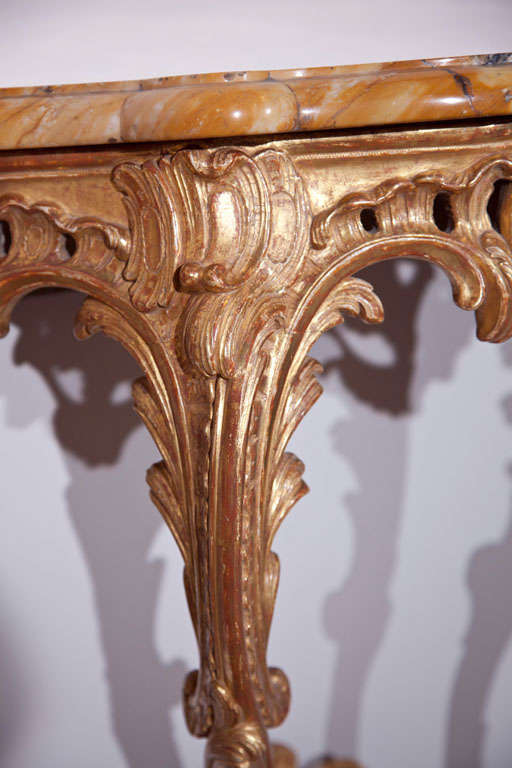 French Gilt Wood Consoles For Sale 3