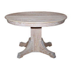 Antique American Limed Oak Table