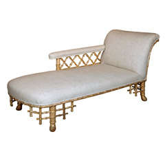 Antique English Regency Chaise