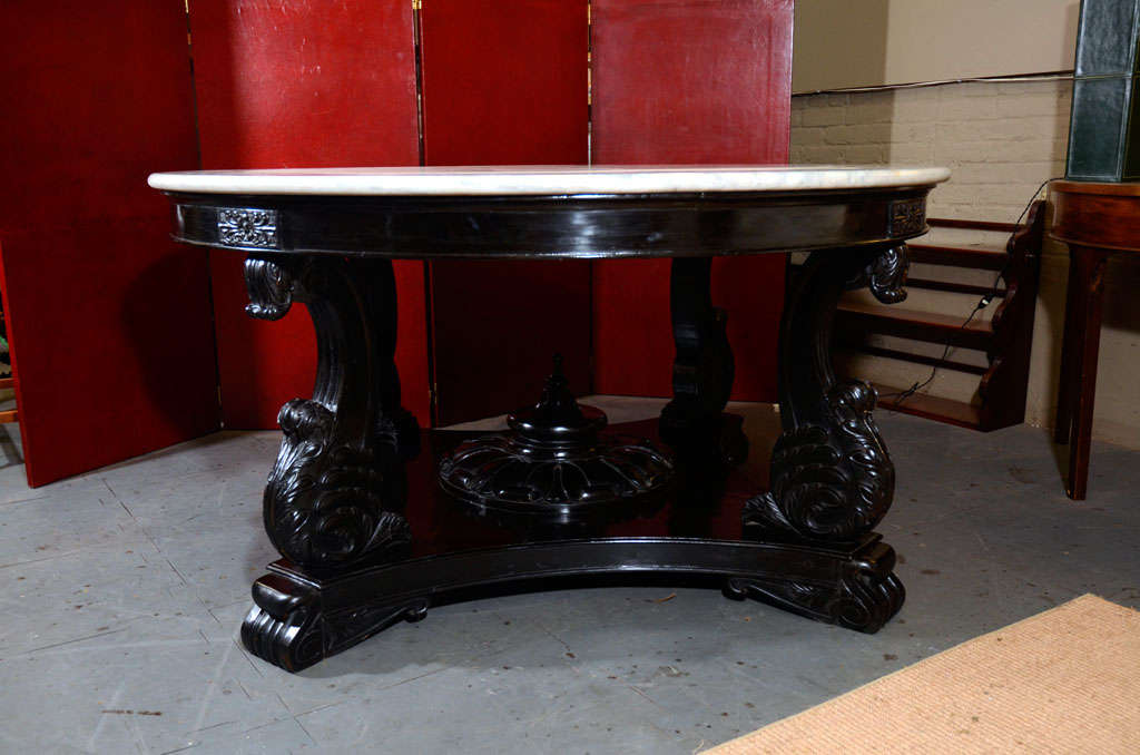 A Large Anglo-Indian William IV Style 19th Century Center Table 6