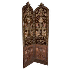 Antique French Bifold Screen
