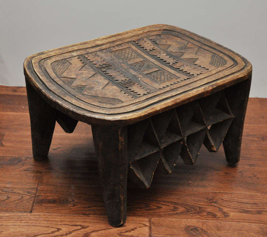 Rectangular Chief's Nupe Stool