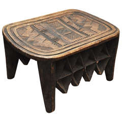 Rectangular Chief's Nupe Stool