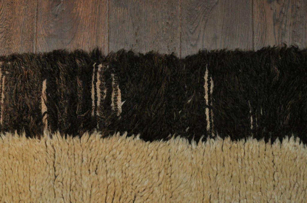 19th Century HandKnotted Extra Long Moroccan Berber Rug For Sale at