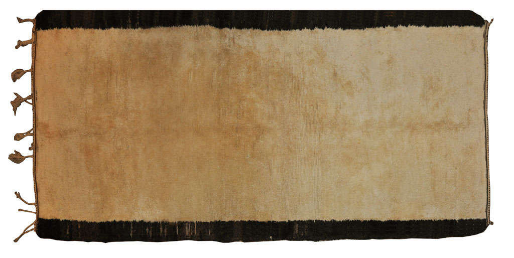 19th Century HandKnotted Extra Long Moroccan Berber Rug For Sale at 1stdibs