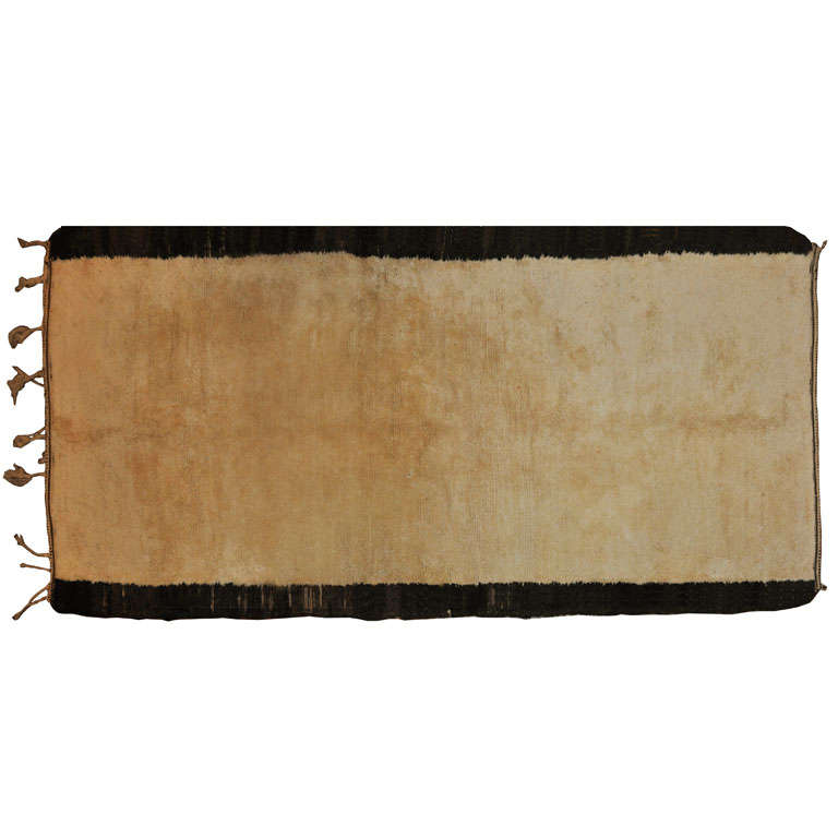 19th Century HandKnotted Extra Long Moroccan Berber Rug For Sale at 1stdibs