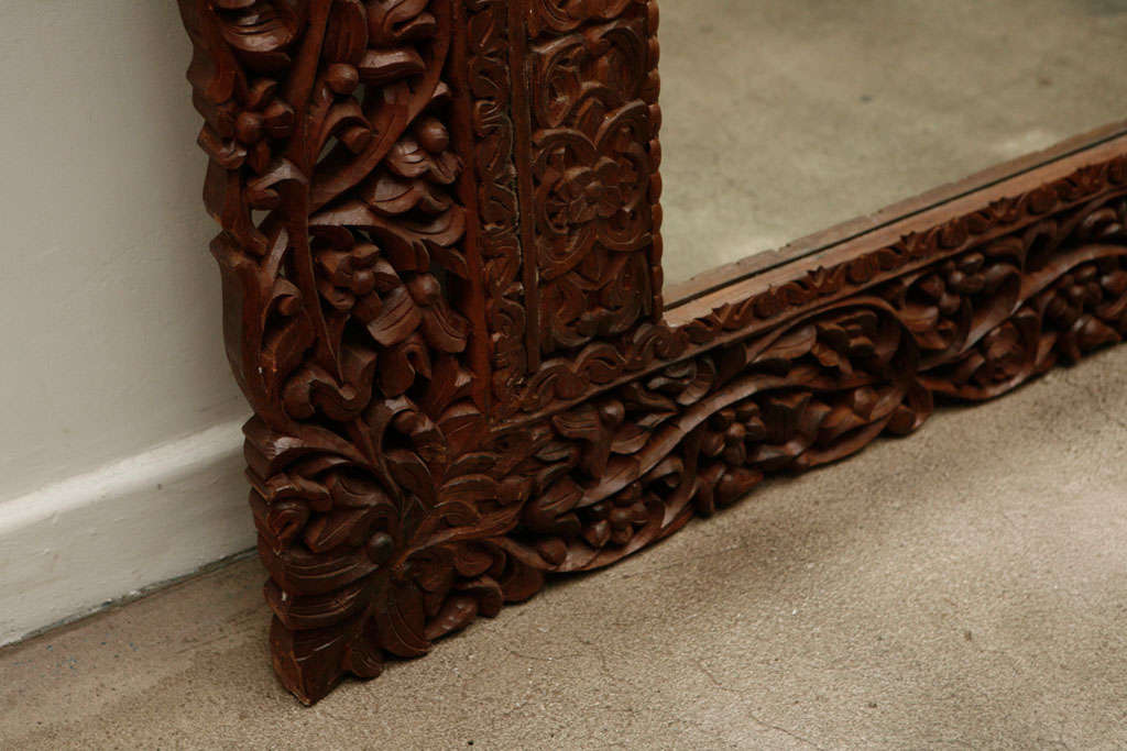 Mirror 9' 8 Giant Hand Carved Anglo Indian 1