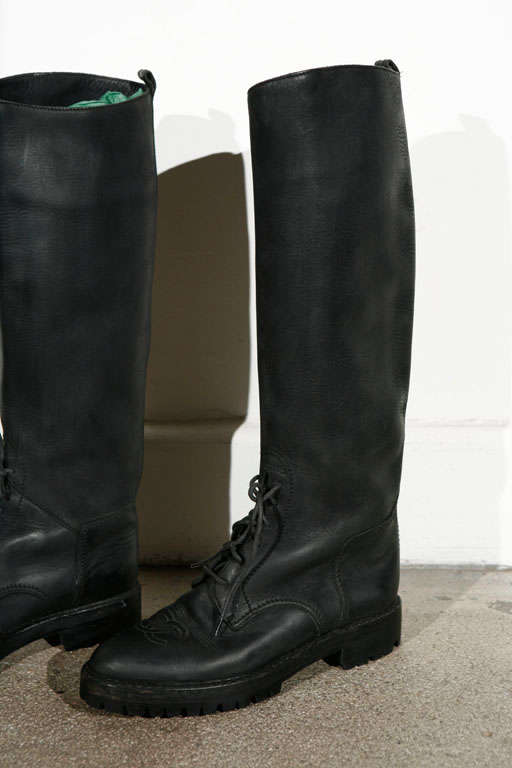 chanel equestrian boots