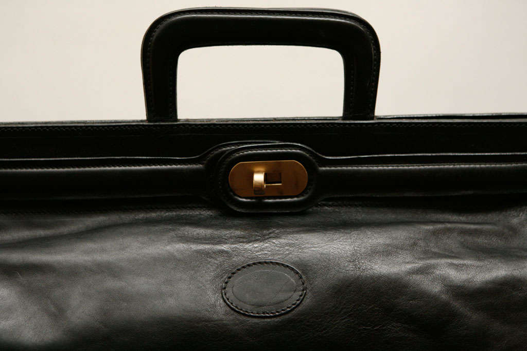 Other Elegant Classic Doctor Black Leather travel Bag