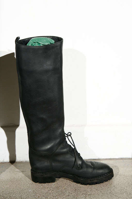 Vintage Chanel Riding Boots size 10 US, 40 EU at 1stDibs