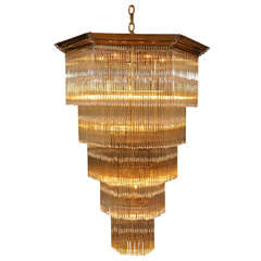 Straw Crystal Chandelier