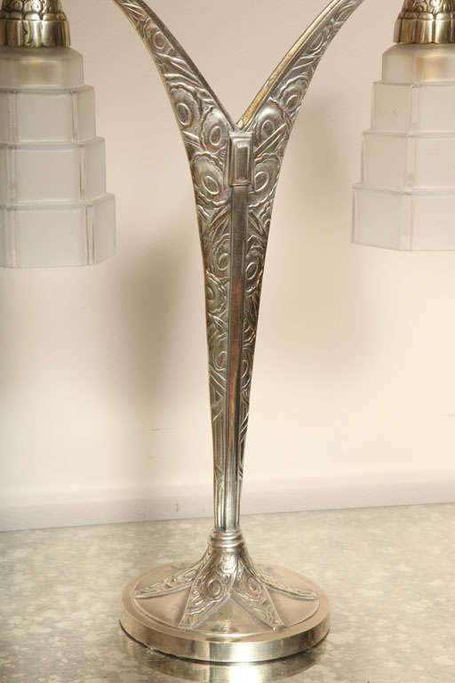 Art Deco Two-Armed Table Lamp 1