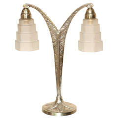 Art Deco Two-Armed Table Lamp