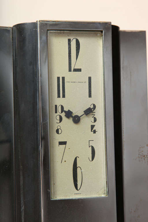 French Art Deco Clock by The Webb C. Ball Co