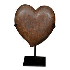 Vintage Carved Wood Heart