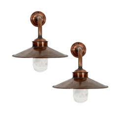 Pair of Copper Sconces