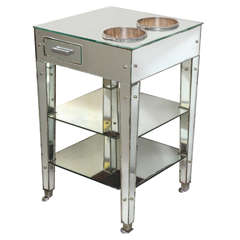 Adnet Rare Mirrored Art Deco Refraicher 3