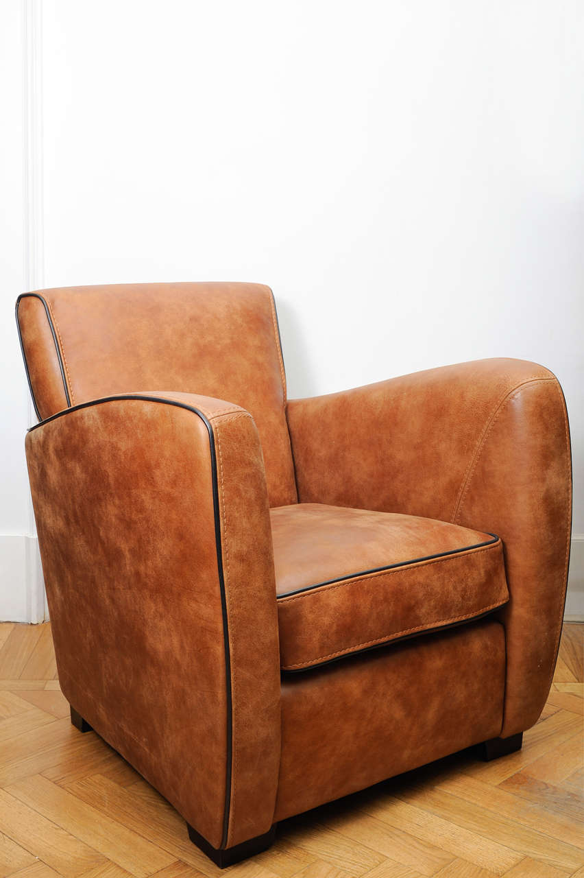 Pair of Leather Armchairs