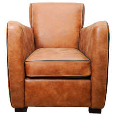 Pair of Leather Armchairs