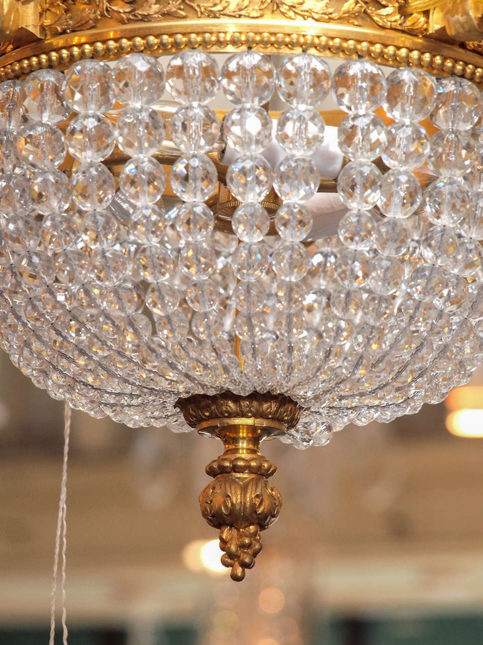 French Ormolu and Crystal Chandelier, circa 1910-1920 2