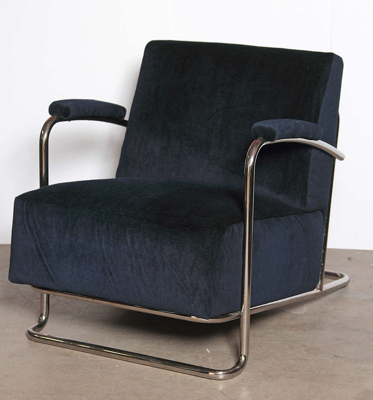 Early matched Machine Age lounge chair / ottoman by Thonet, Frankenberg 2