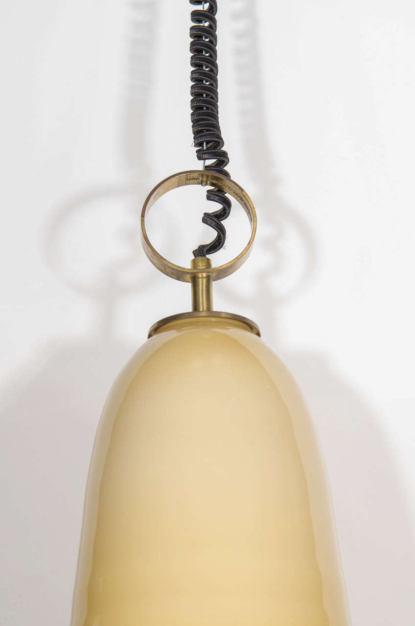 Italian Mid-Century Murano Glass Pendant Chandelier by Seguso