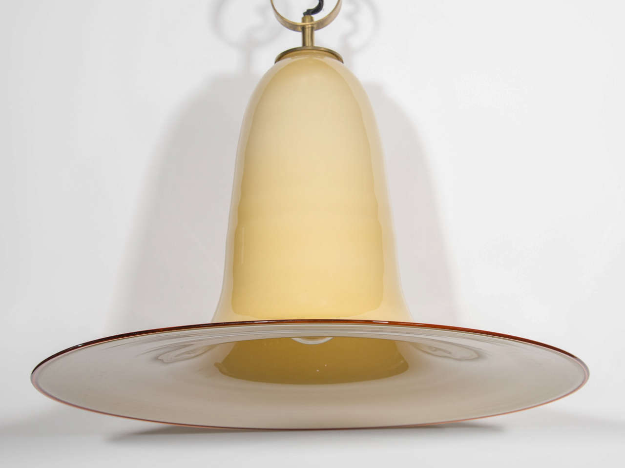 Hand-Crafted Mid-Century Murano Glass Pendant Chandelier by Seguso
