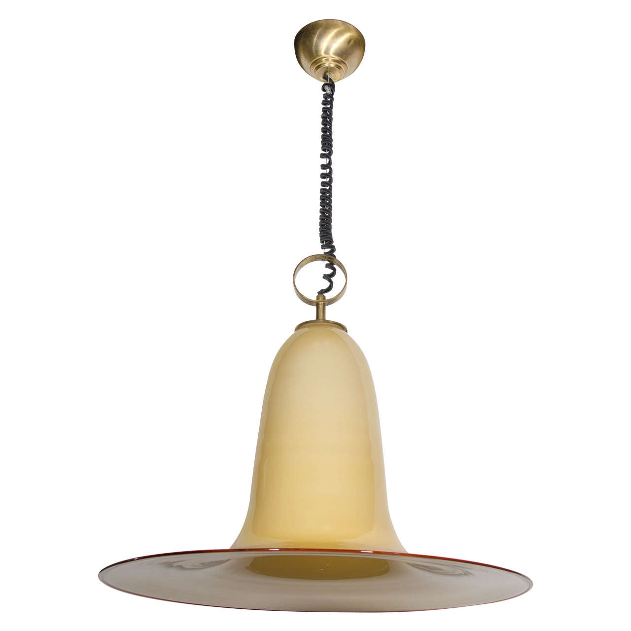 Mid-Century Murano Glass Pendant Chandelier by Seguso