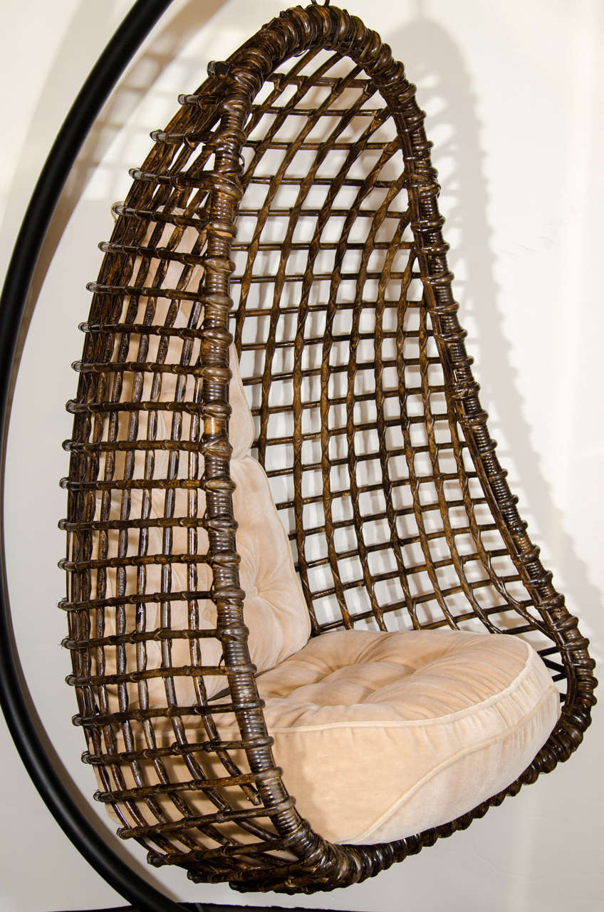 mid century modern hanging chair