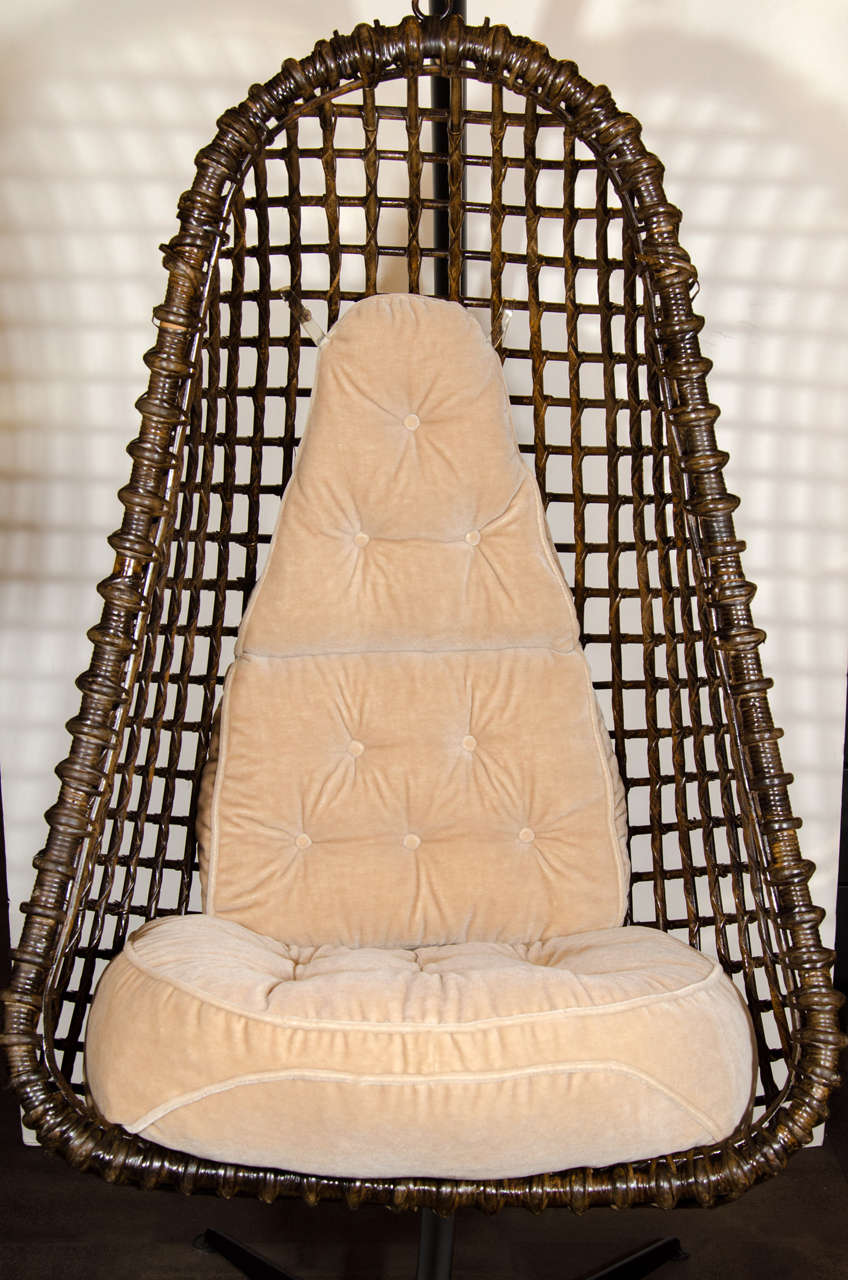 Danish Rare Outstanding Mid-Century Modern Hanging Cocoon Chair