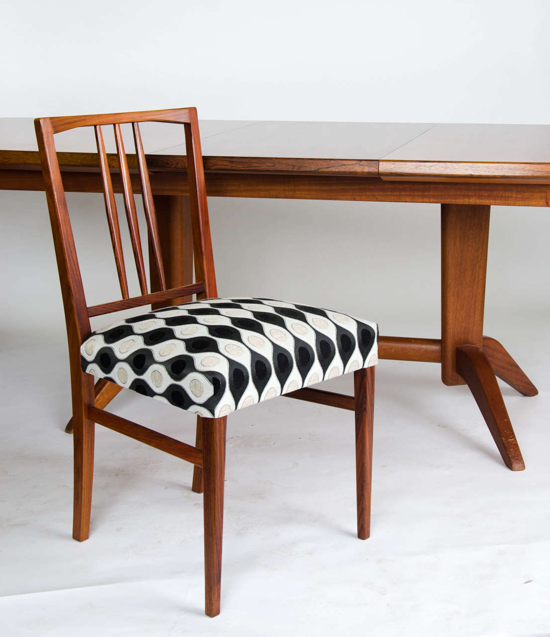 Rosewood Gordon Russell Table and Chairs For Sale