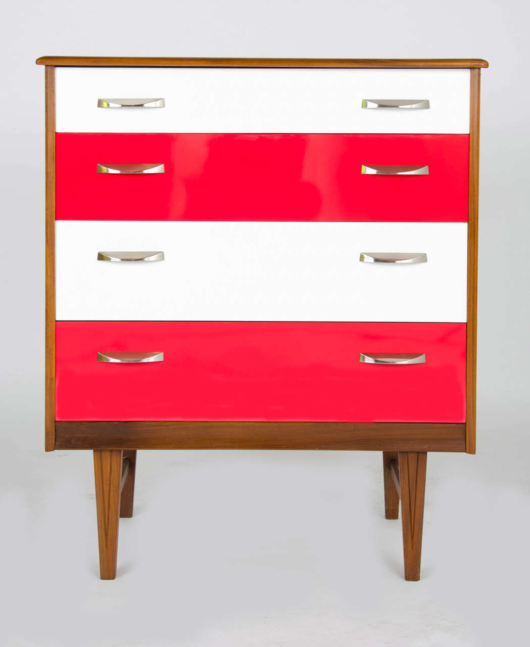 British 1960s Teak and Laminate Chest of Drawers