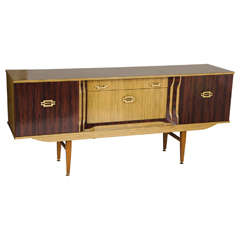 1960s Laminated Faux Wood Sideboard