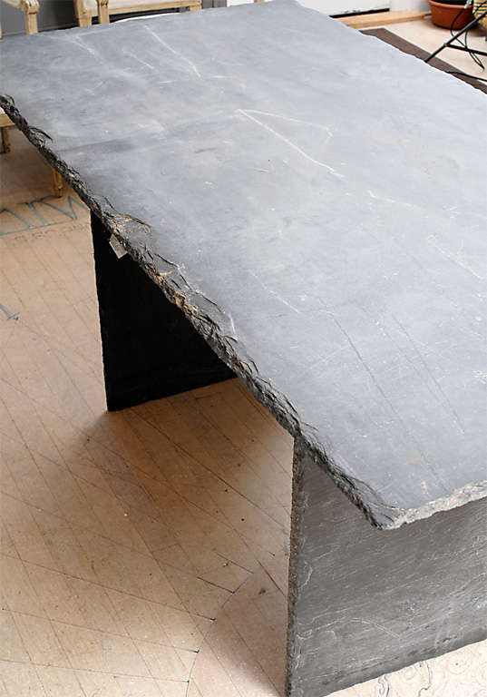 Rectangular Slate Table from the Loire Valley 4