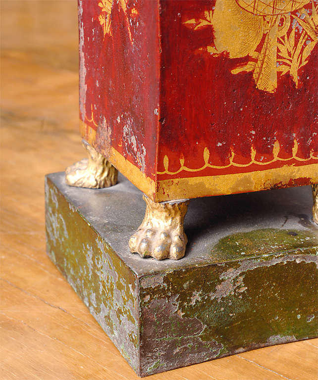 Pair of Directoire Red Gilt and Red Painted Tole Jardinieres 1